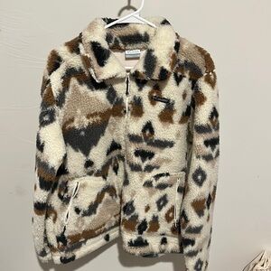 Columbia Fuzzy print jacket